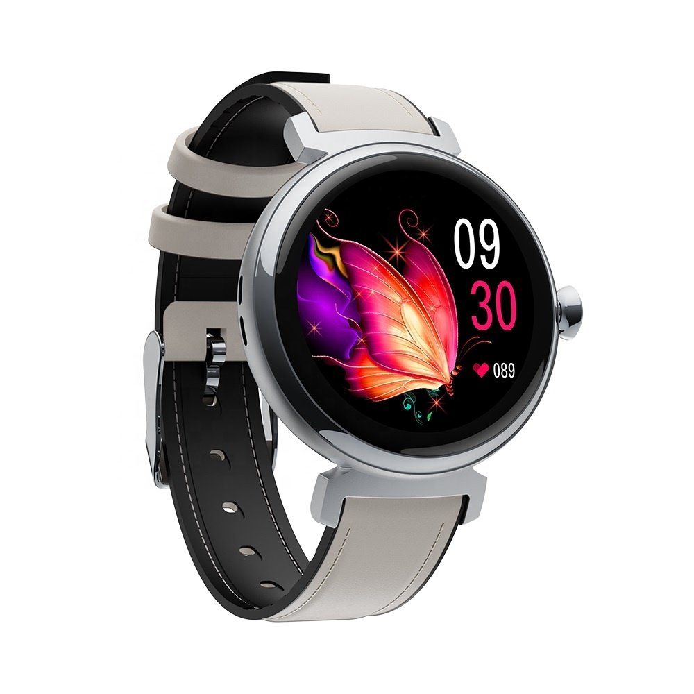 Fashion 1.04inch Small Display Support BT Call Fitness Tracker APP FitCloudPro New AMOLED Smart Watch DM70 for Women