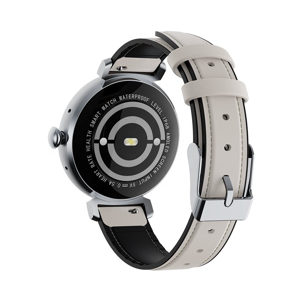 Fashion 1.04inch Small Display Support BT Call Fitness Tracker APP FitCloudPro New AMOLED Smart Watch DM70 for Women