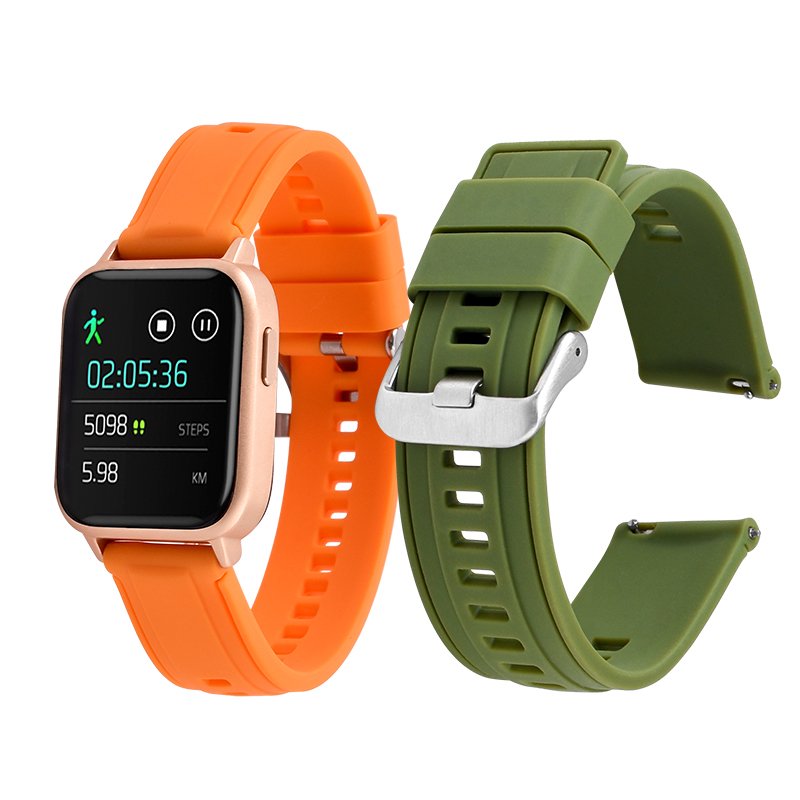 18 20 22MM 8 colors Ready To Ship Sport Smart Watch Straps Silicone watch Band For Smart Watch