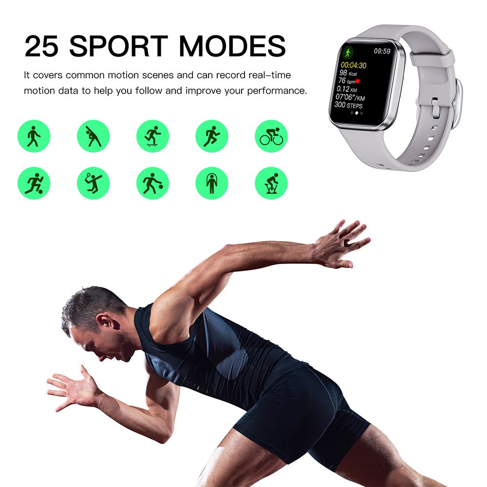 Q23 1.69'' Health monitor Relojes inteligentes Smartwatch 2024 Hombre Mujer Montres intelligentes Men Sports Fashion Smart watch