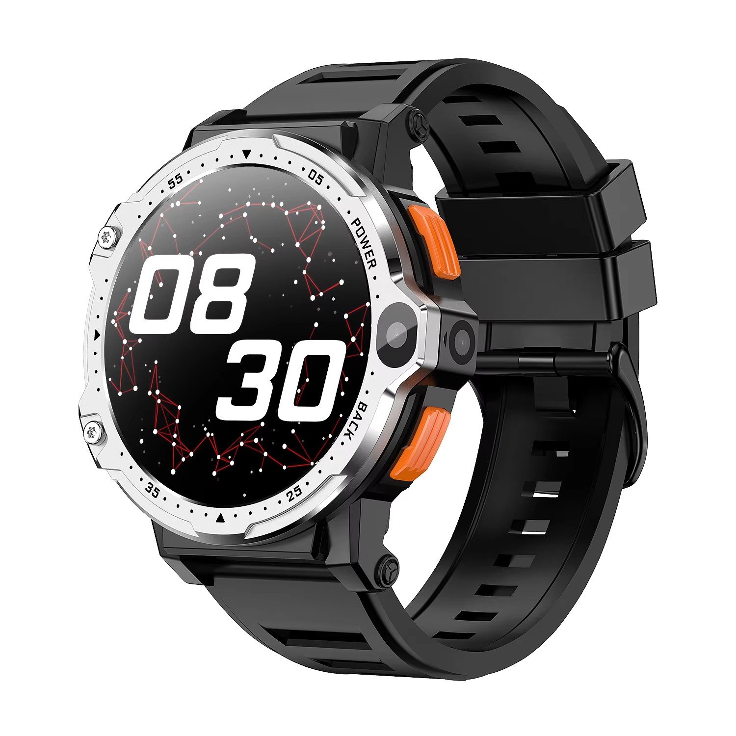 2024 SAP6 Hot selling 4G call and GPS wifi sports Smart Watch 1.54" round style touch screen 2G+16G Heart Rate Monitor watch