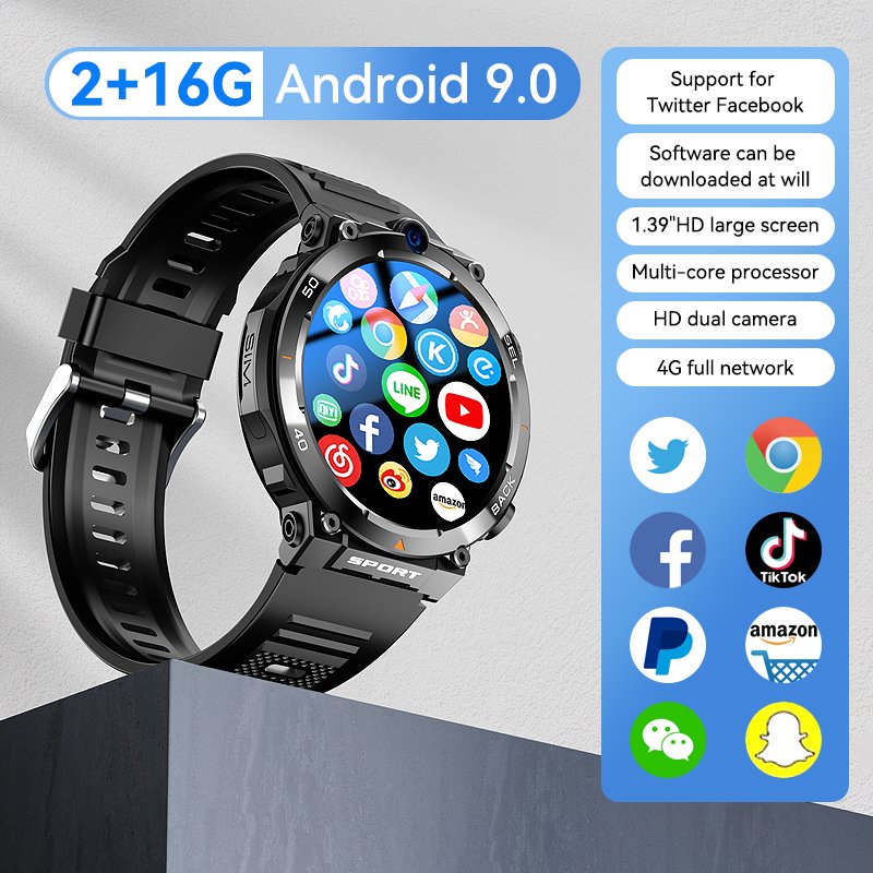 H10 T800 Ultra Android Men's Smartwatch For Men Haino Teko 4G Smart Watch Fitness Tracker 2024 High Quality With Sim Card