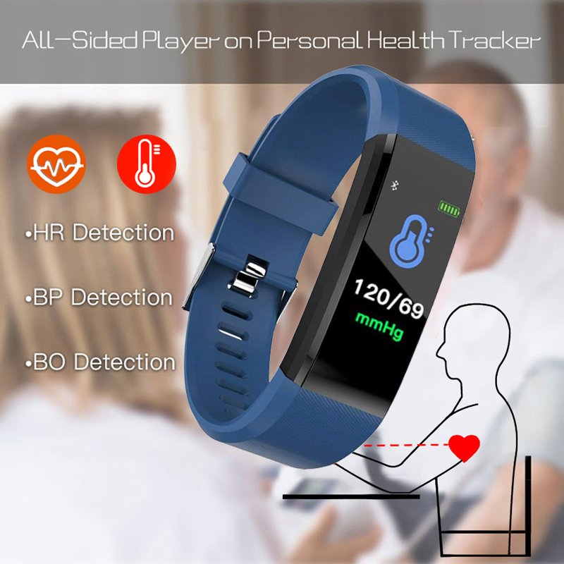 cheap 115 plus smart phones silicone sport fitness heart rate monitor band watch wristband