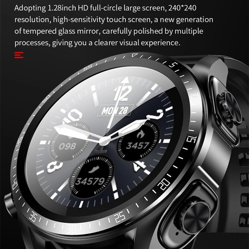 JM03 Smart Watch With Earphones Headphones TWS Blue tooth Headset 2 en 1 HIFI Stereo Wireless Sports Music Playing Smartwatch