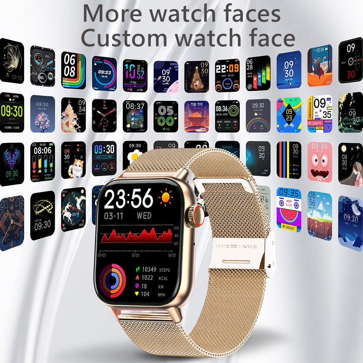 2023 New Bluetooth Answer Call Smart Watch Women Dial Call Body Temperature Fiess Sports Tracker Men Smartwatch Adult Technology