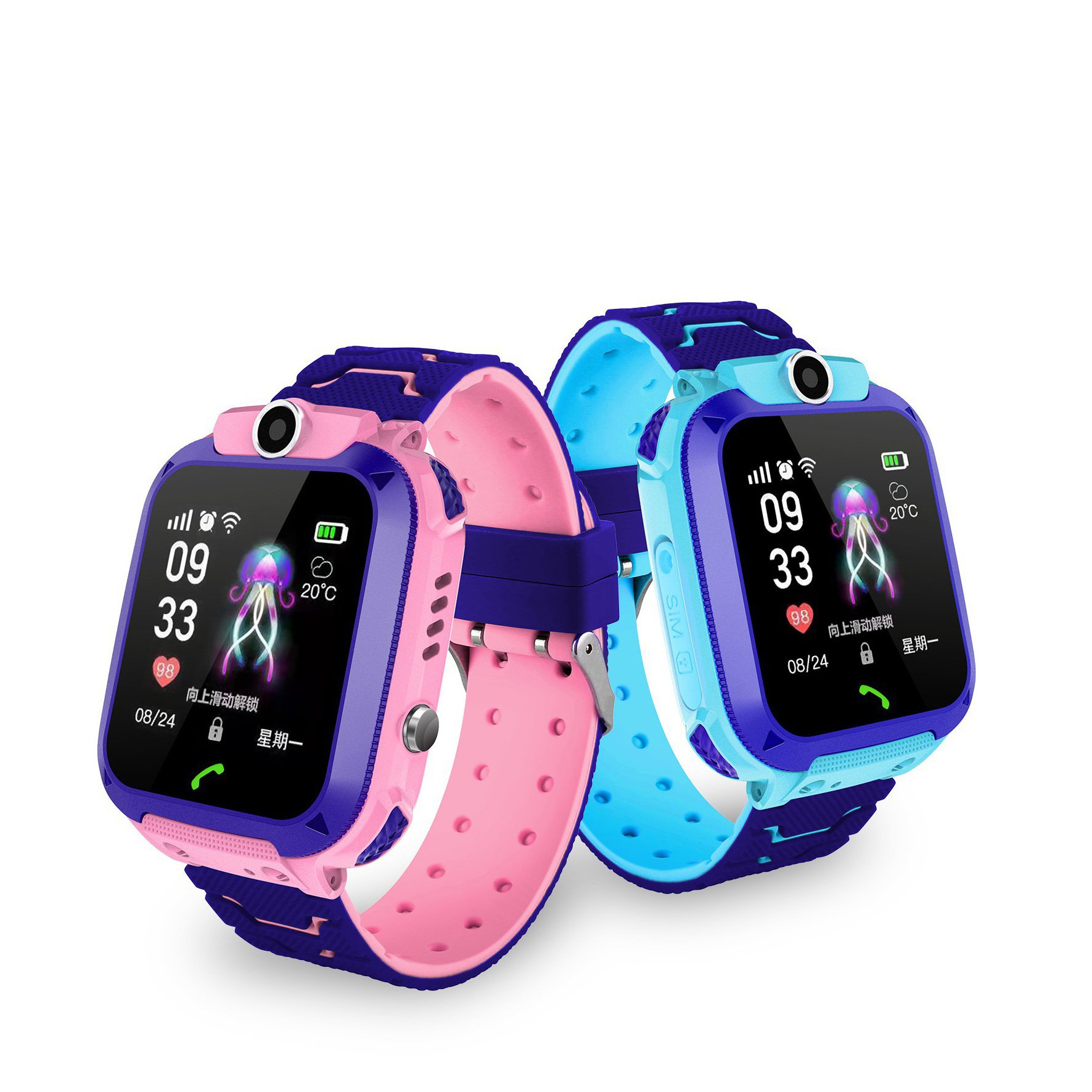Electronic private label sos call games Electronic mobile watch phone kids smart watch for sports