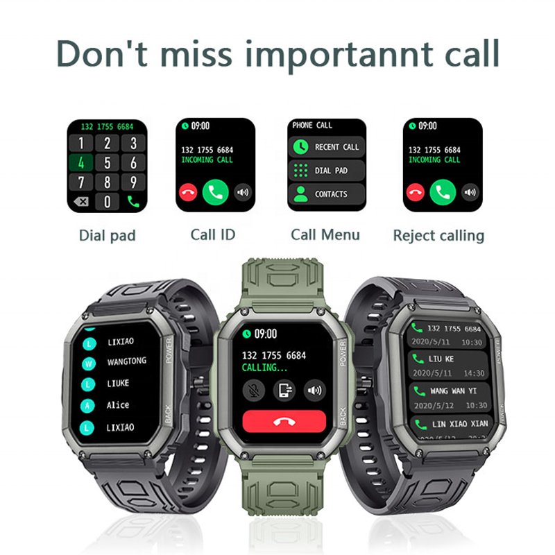 2024 New Smart Watch Men Big Battery Music Play Fitness Tracker Dial Call Sport Smartwatch for IOS Android