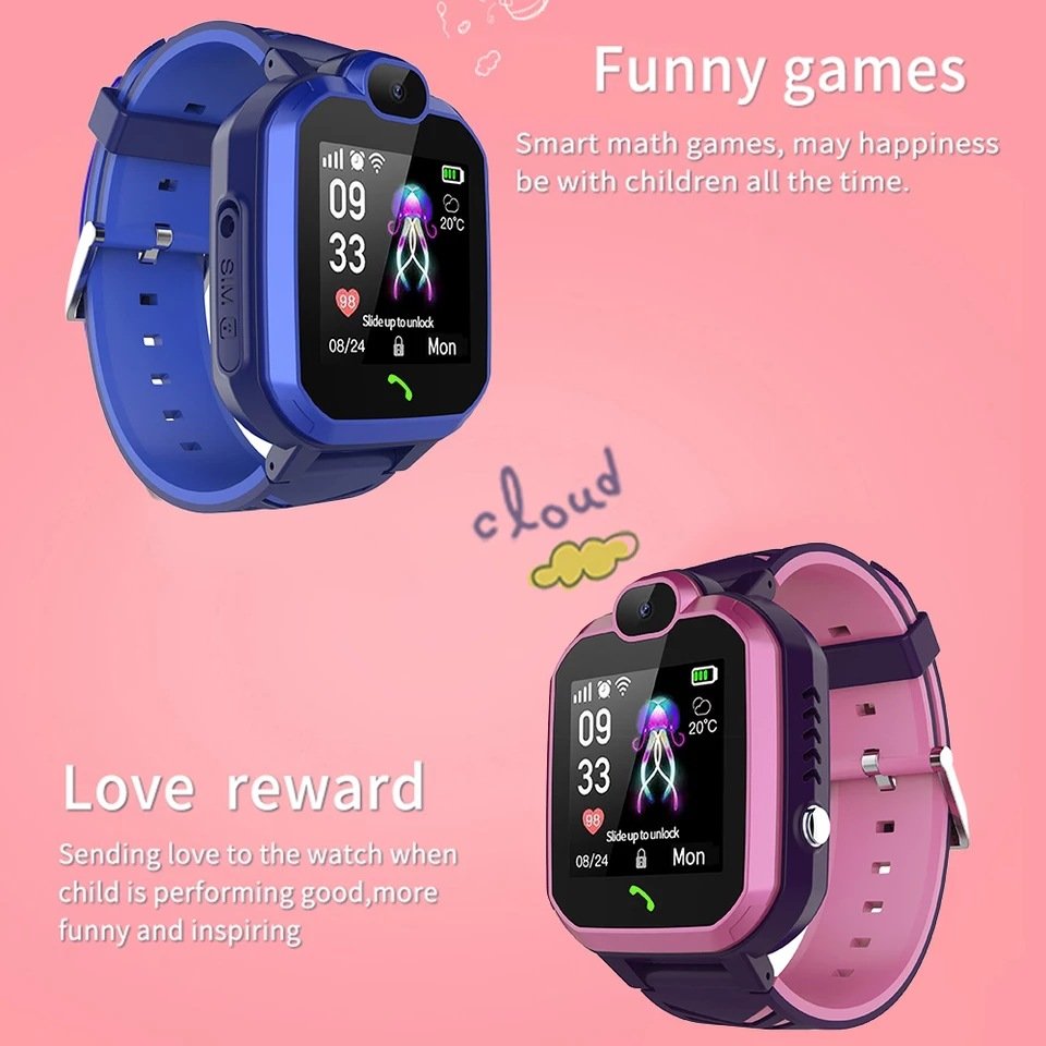 2G Children's Smart Watch Kids Phone Watch H1 Smartwatch Boys Girls Support Sim Card Photo Waterproof IP67 Gift