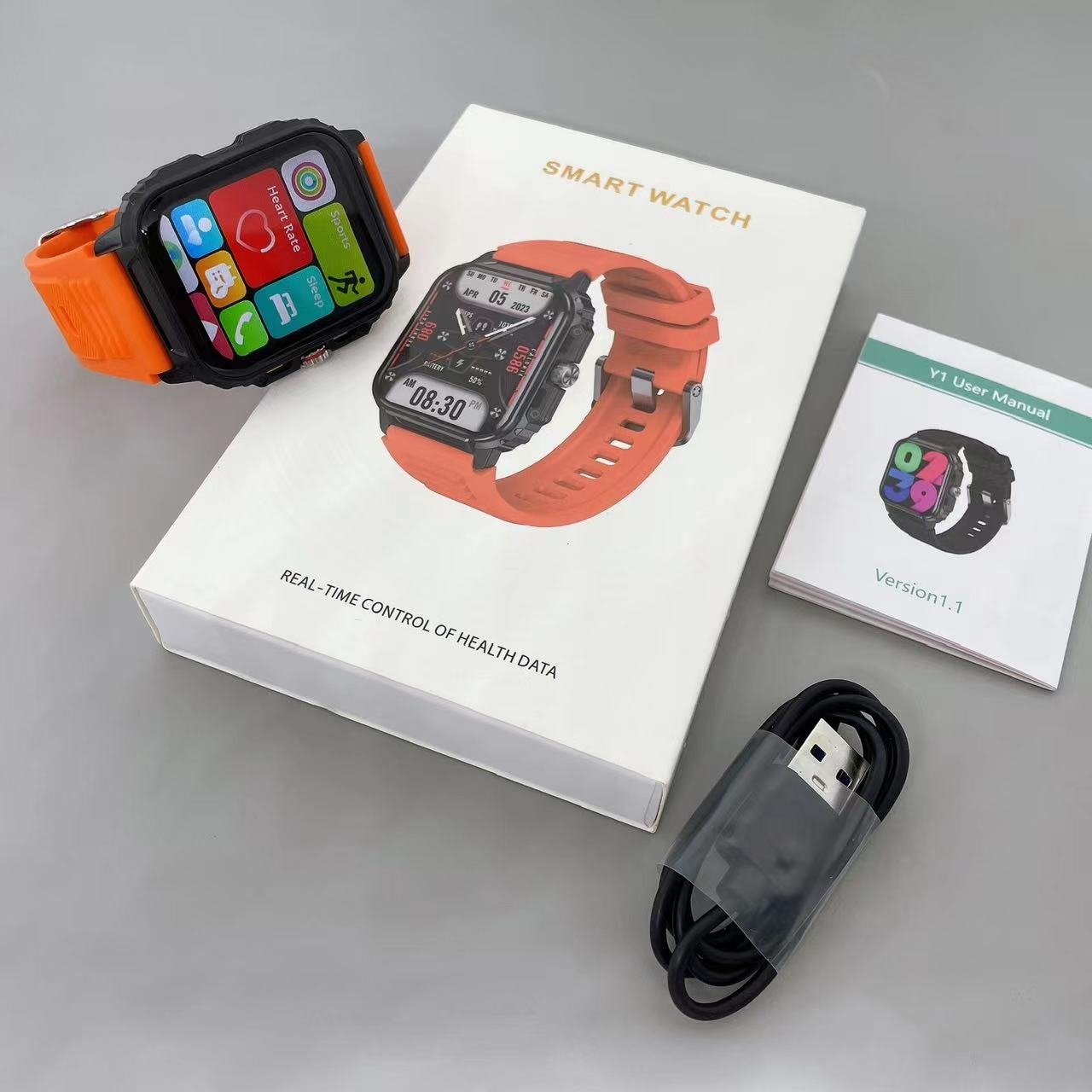 Roloj Smart Watch Y1 Support Calling Sleep Tracker Magnetic Charger Sport Bracelet Fitness Smartwatch for Men Women