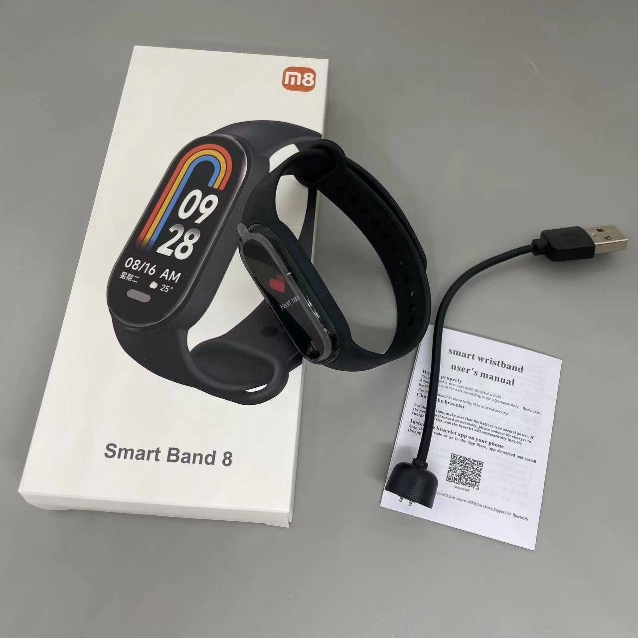 2023 NEW ARRIVAL M8 Fitness Bracelet Tracker M8 Health Fitness Tracker Smart Watches Pedometer Smartwatch Sport Fitness M6 M7 M8