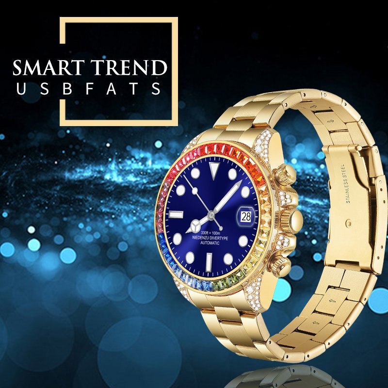 2024 Wedtserha R1Pro Smartwatch Diamond Custom Private Logo Stainless Steel IP68 Water Resistant Strap OEM ODM Smart Watch Sleep