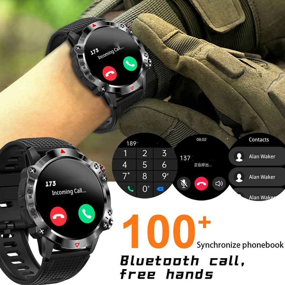 2023 Sports watch for men wholesale BT call smart bracelet KR10 1.39 inch OEM smart watch camouflage strap optional