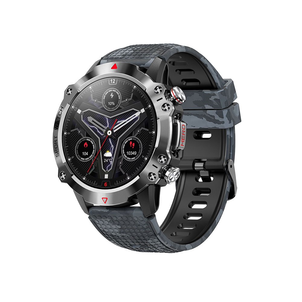 2023 Sports watch for men wholesale BT call smart bracelet KR10 1.39 inch OEM smart watch camouflage strap optional