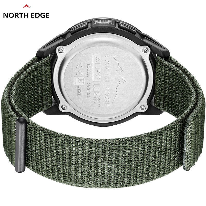 North Edge ALPS Outdoor Smart watch 2024 50M Waterproof Smartwatch for Men and Women Sport Compass Digital Carbon fiber Watch