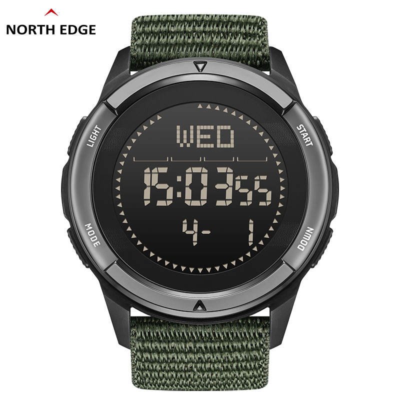 North Edge ALPS Outdoor Smart watch 2024 50M Waterproof Smartwatch for Men and Women Sport Compass Digital Carbon fiber Watch