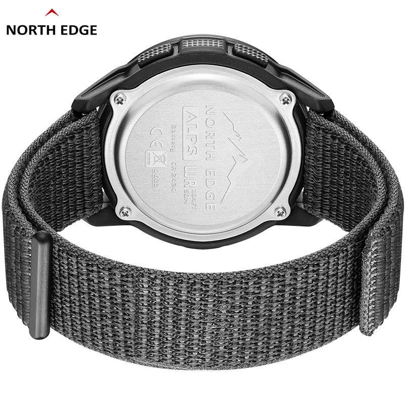 North Edge ALPS Outdoor Smart watch 2024 50M Waterproof Smartwatch for Men and Women Sport Compass Digital Carbon fiber Watch