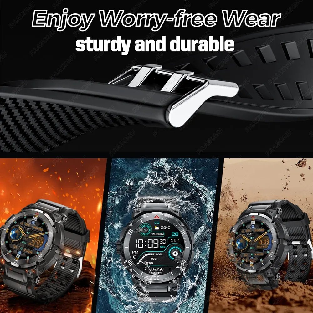 Flyrabbit New 2024 round screen NFC waterproof smart watch 2 in 1 smartwatch with earbuds tws earphone bluetooth call watch