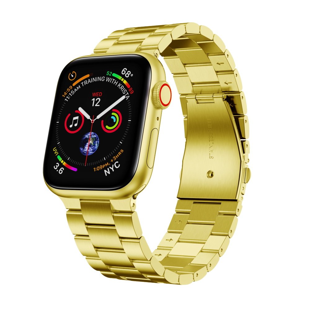 For Smart band Stainless Steel Metal smart watch Strap for 40mm 44mm strap replacement Overseas location drop shipping