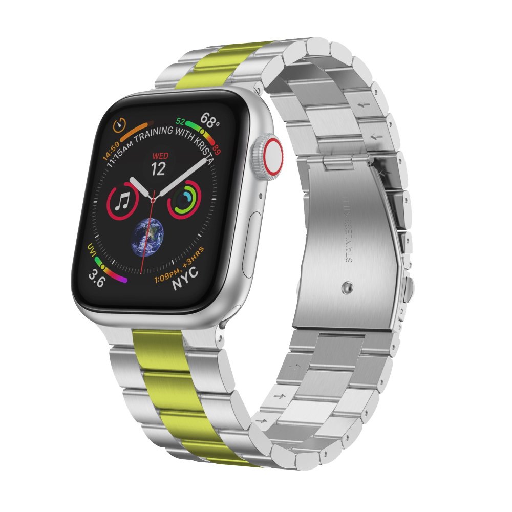 For Smart band Stainless Steel Metal smart watch Strap for 40mm 44mm strap replacement Overseas location drop shipping