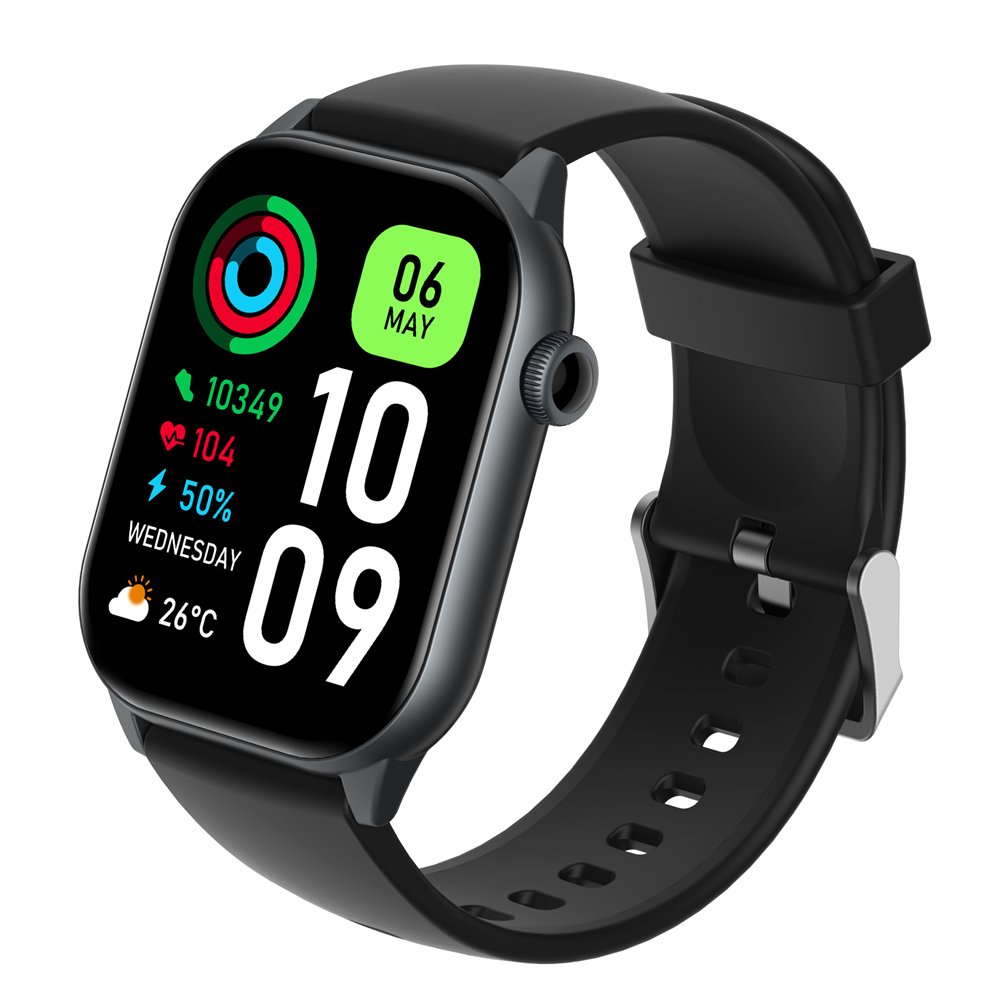New EW01 Smartwatch Big Screen BT Call IP68 Waterproof Heart Rate Fitness Tracker DaFit APP Smart Watch