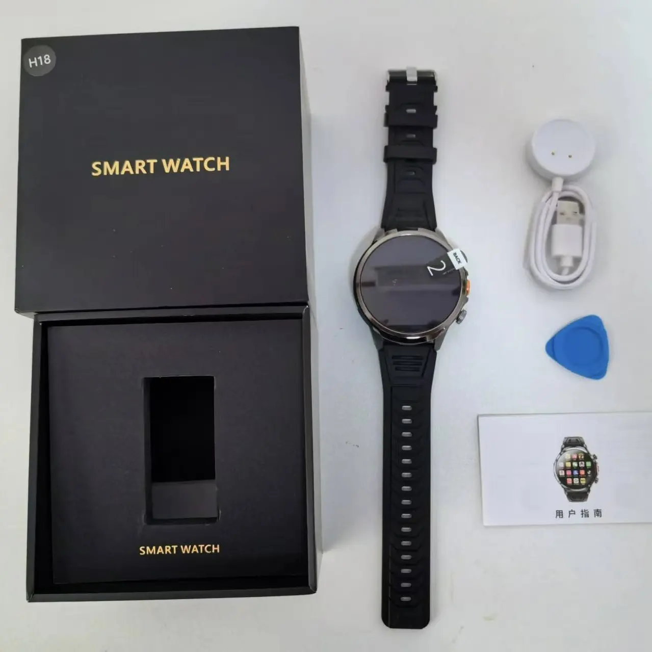 H18 4G Android Smartwatch 3G+32G 2024 WIFI GPS Montres Reloj inteligentes Heart rate H18 Smart watch with Sim card and Camera