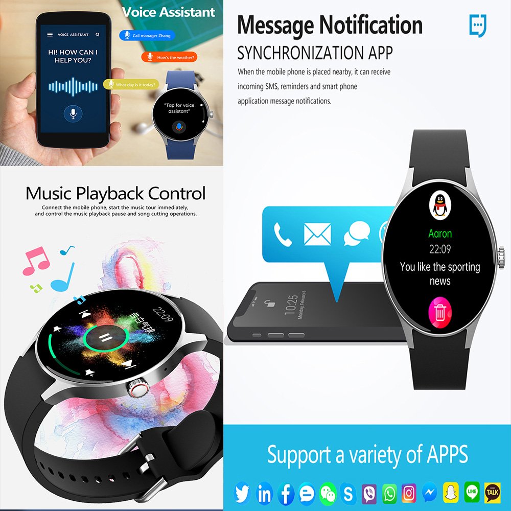 Y80 2024 new model smart watches fitness tracker heart rate android IP68 waterproof round woman men smart watch