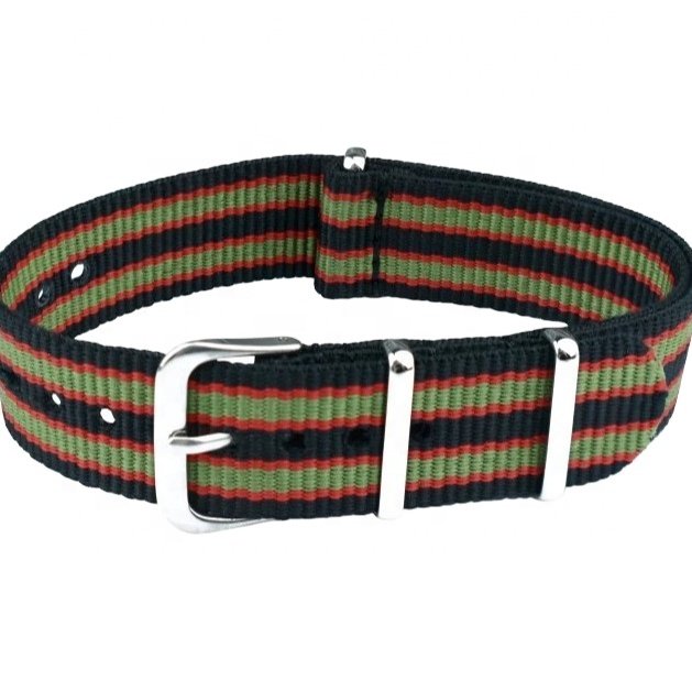 Nylon Straps N20 Brown Beige Red Water Resistant Watch Bands Bracelet 18 - 22 mm Smart Watch Bands & Accessories Wristband