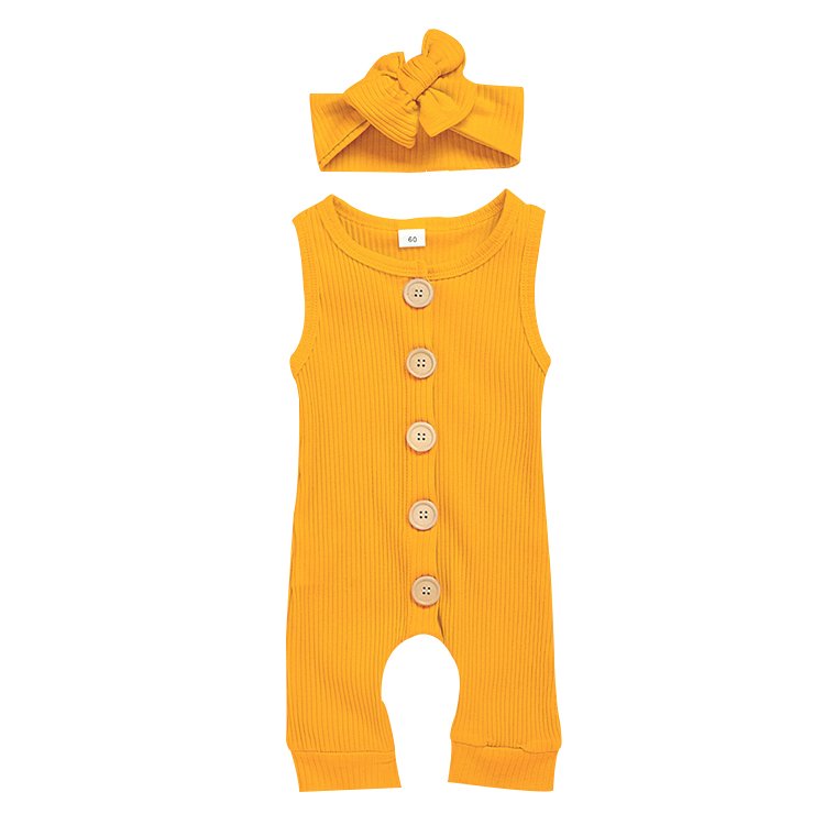 Bulk in wholesale kids boutique clothing new arrivals rompers baby clothes cotton newborn baby rompers with button 2 pieces