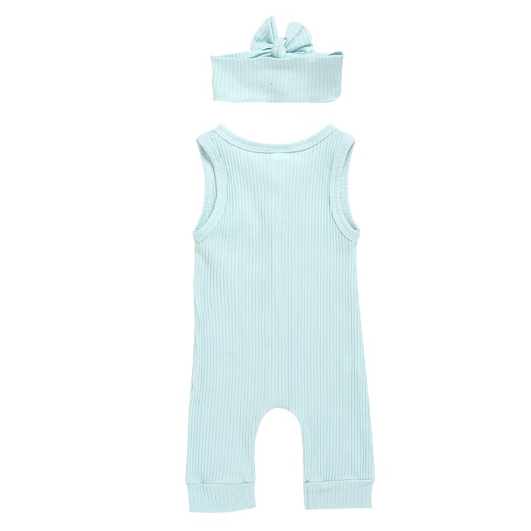 Bulk in wholesale kids boutique clothing new arrivals rompers baby clothes cotton newborn baby rompers with button 2 pieces