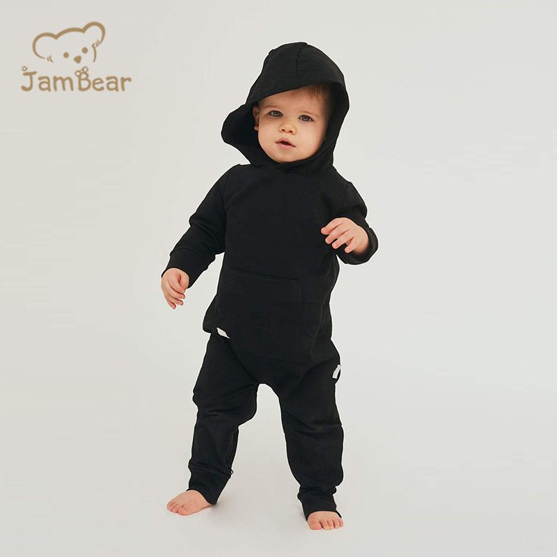 Organic Baby Sleeper cotton toddler hooded Long Sleeve baby hoodie romper baby onesie with zipper newborn sleep suit jumpsuit