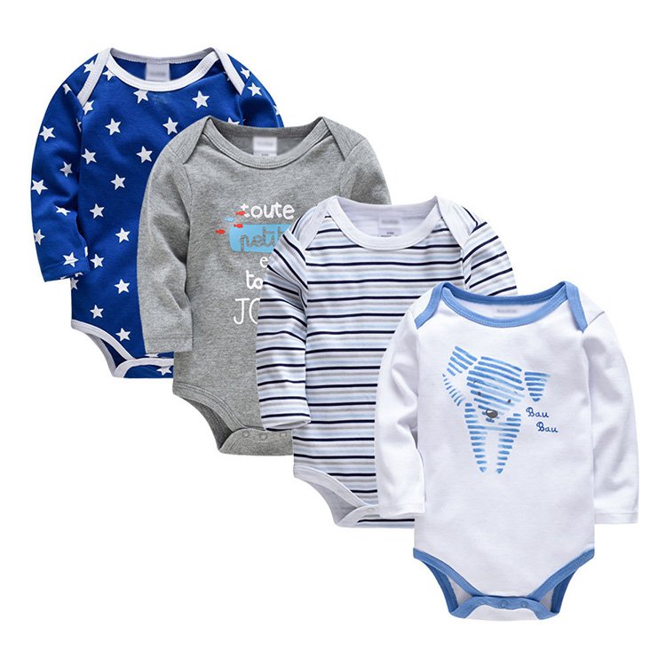 Organic Cotton Newborn Girl Clothes Bodysuit Ropa Mameluco De Vetement Barboteuse Bebe 100% Coton Long Sleeve Baby Boy Romper