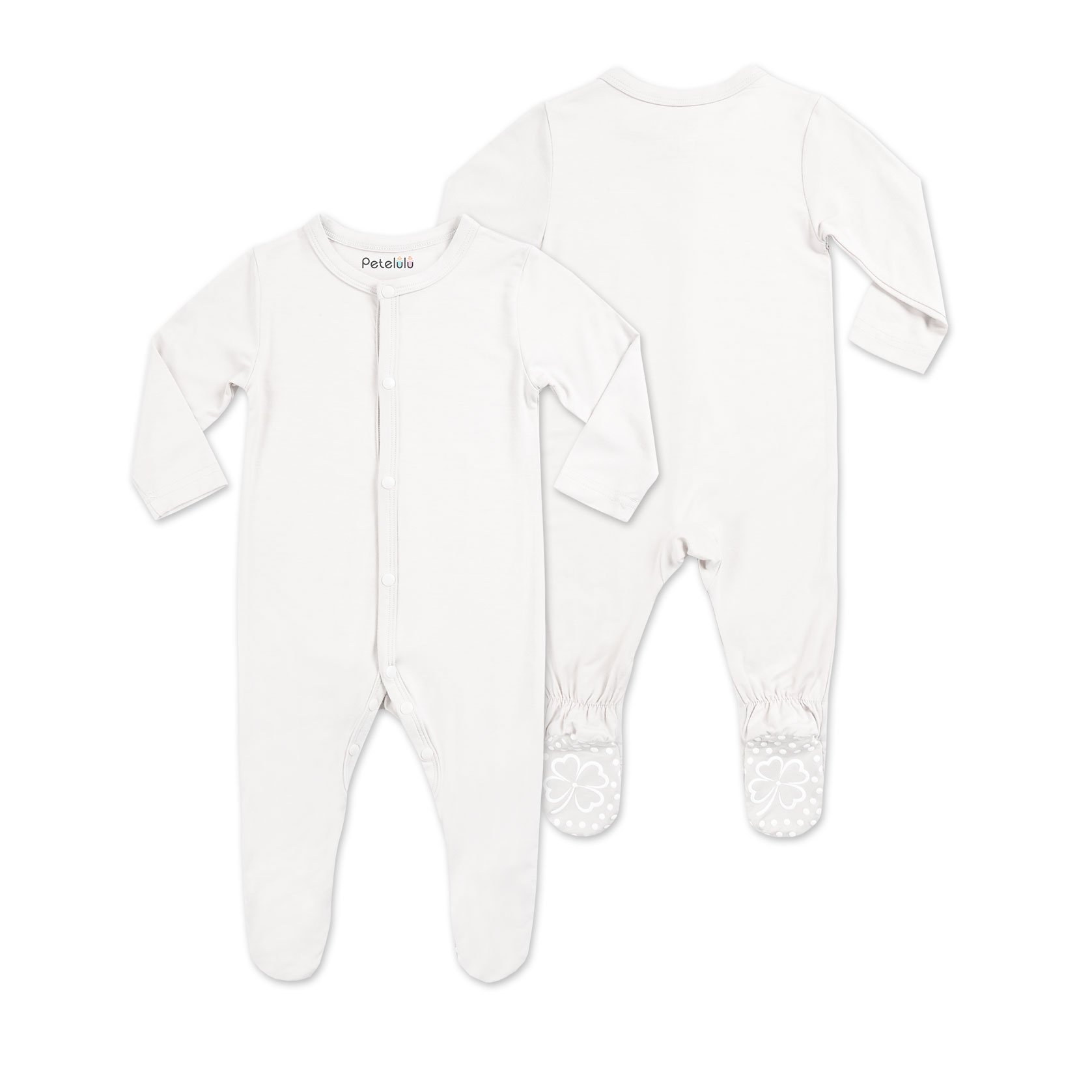 Baby Pajamas Romper Cotton Long Sleeve Buttons Baby Romper Plain Footie Pajamas Bamboo Pajamas Baby Soft Bamboo Full OEM Service