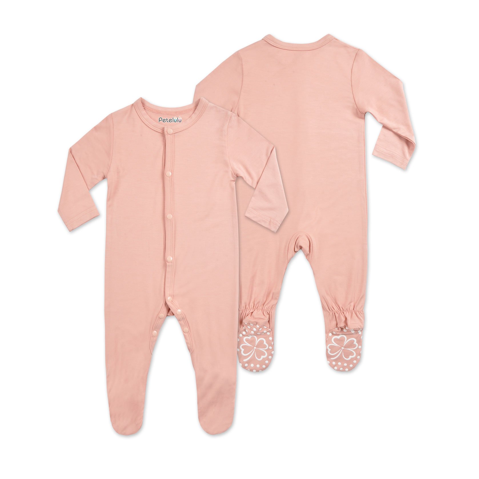 Baby Pajamas Romper Cotton Long Sleeve Buttons Baby Romper Plain Footie Pajamas Bamboo Pajamas Baby Soft Bamboo Full OEM Service