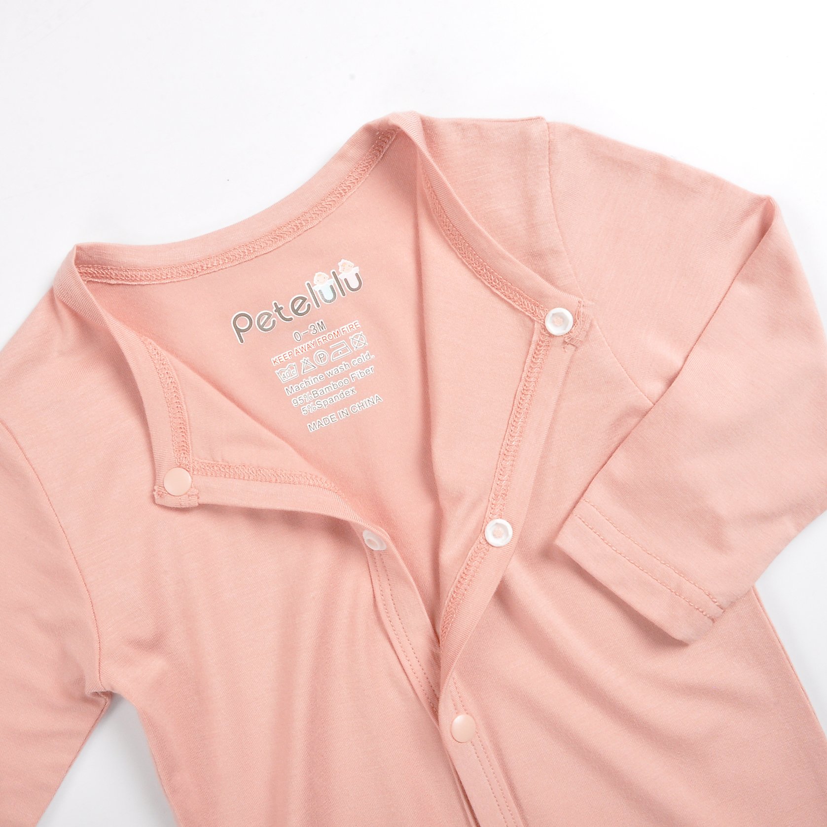 Baby Pajamas Romper Cotton Long Sleeve Buttons Baby Romper Plain Footie Pajamas Bamboo Pajamas Baby Soft Bamboo Full OEM Service