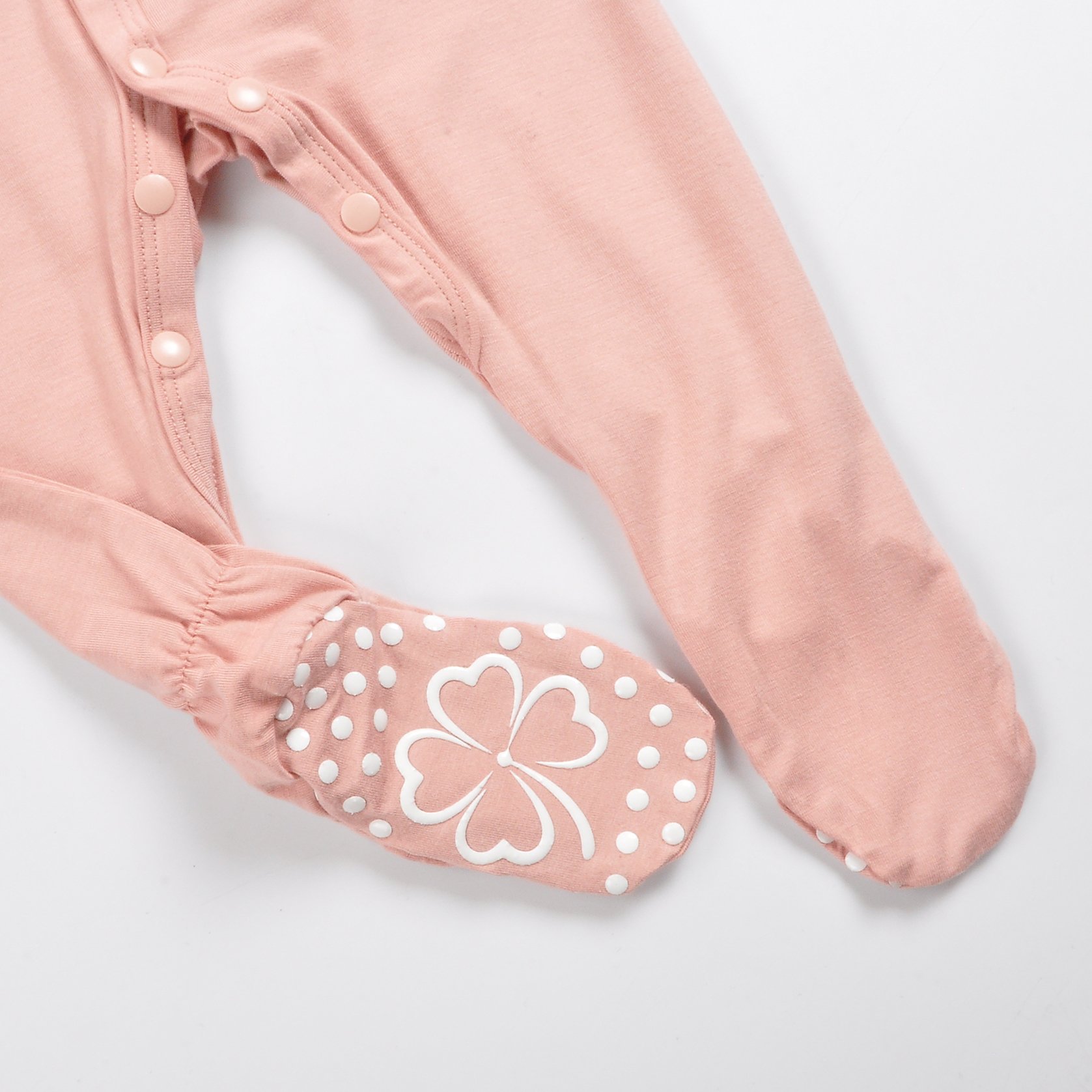 Baby Pajamas Romper Cotton Long Sleeve Buttons Baby Romper Plain Footie Pajamas Bamboo Pajamas Baby Soft Bamboo Full OEM Service