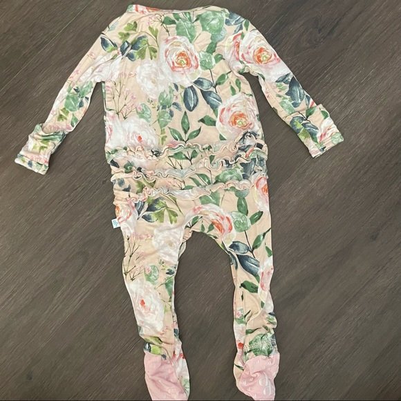 custom bamboo baby bodysuit clothing print long sleeve romper little sleeply