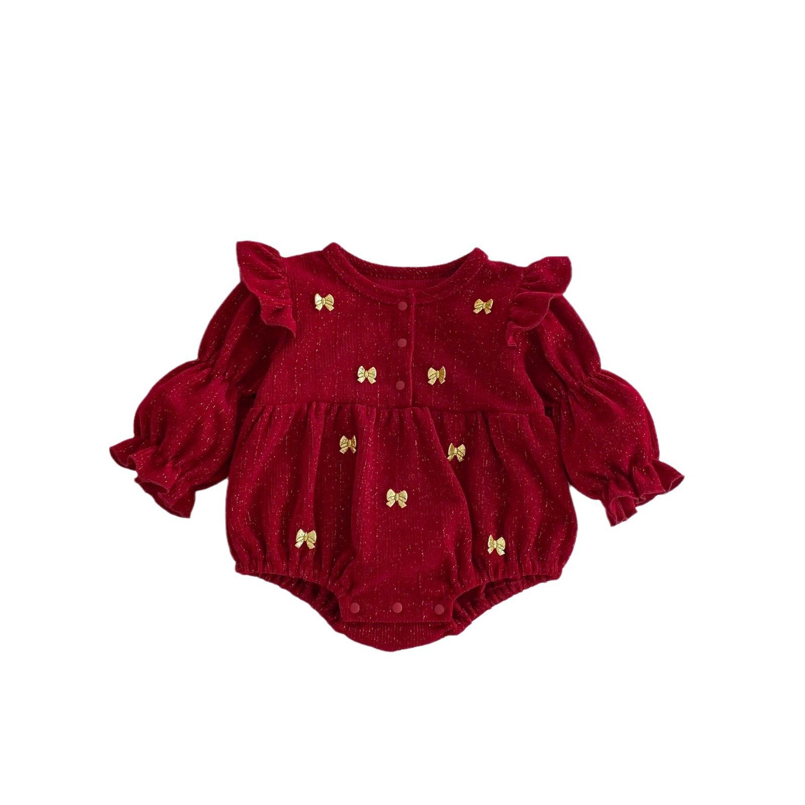 Baby Cute Bodysuit 0-2 Years Old Autumn One-Year-Old Dress Baby Girl Festival Baby Romper