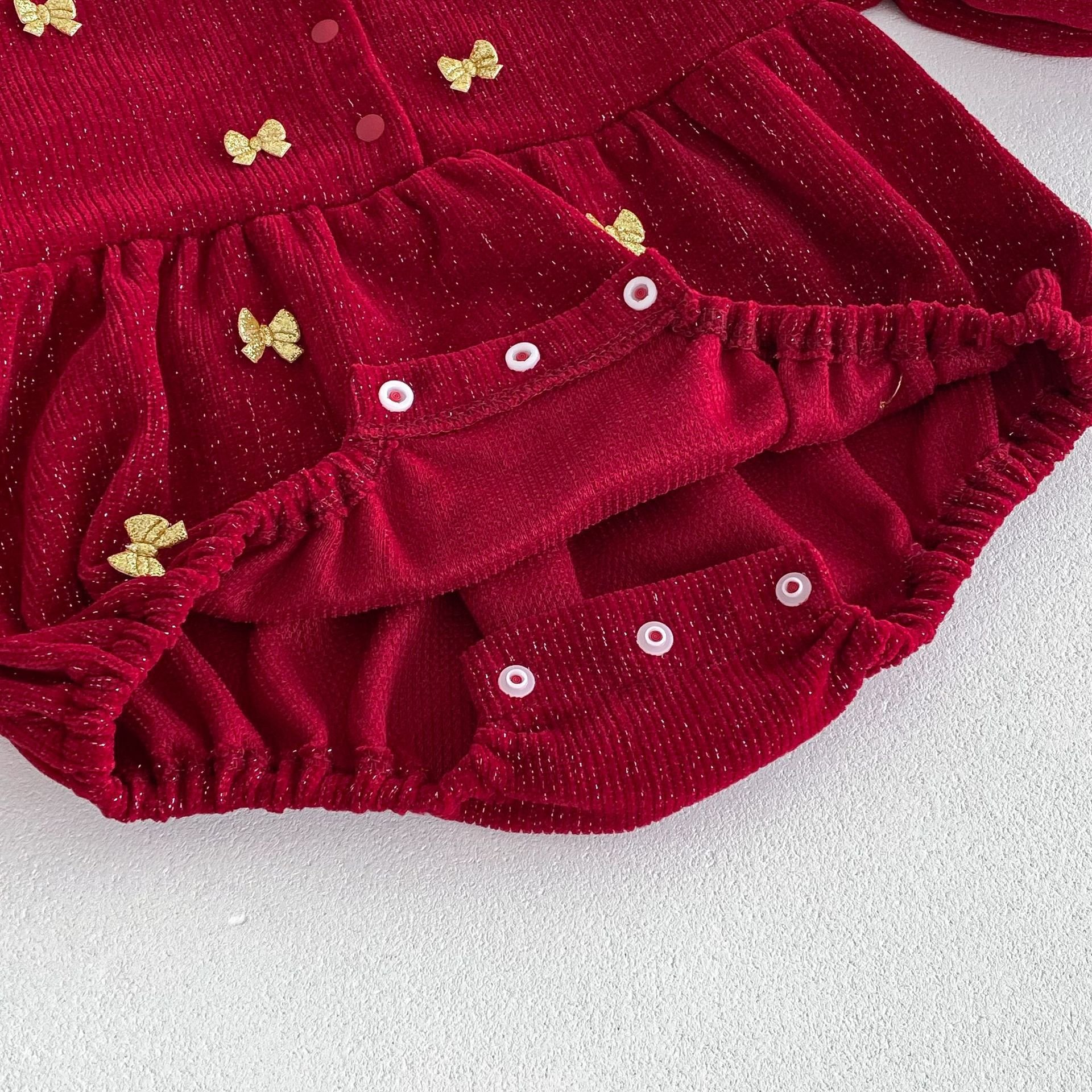 Baby Cute Bodysuit 0-2 Years Old Autumn One-Year-Old Dress Baby Girl Festival Baby Romper