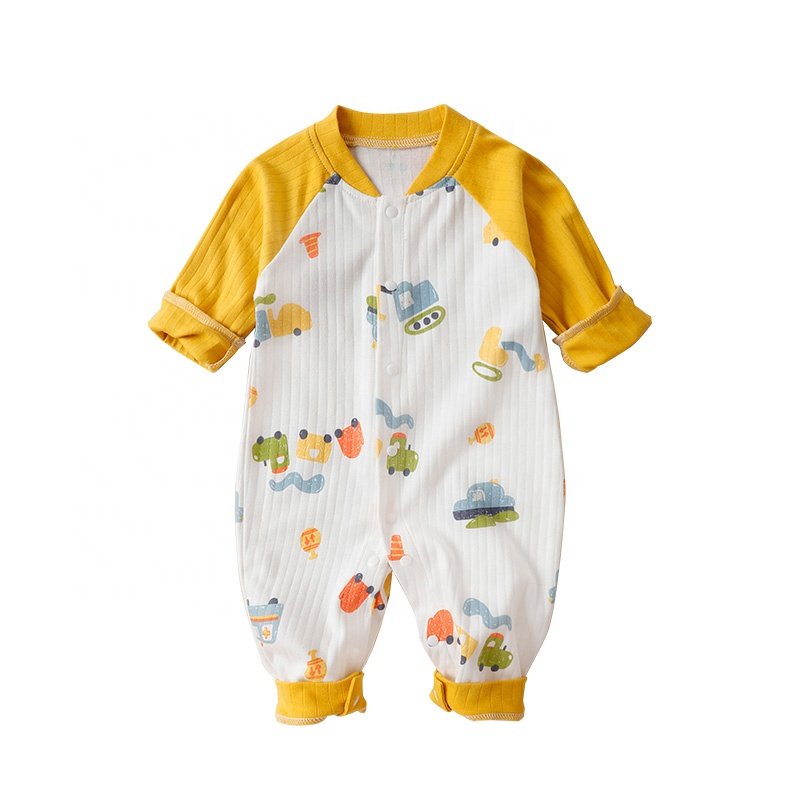 100% Cotton Ribbed Romper for Babies Comfortable and Soft Baby Rompers