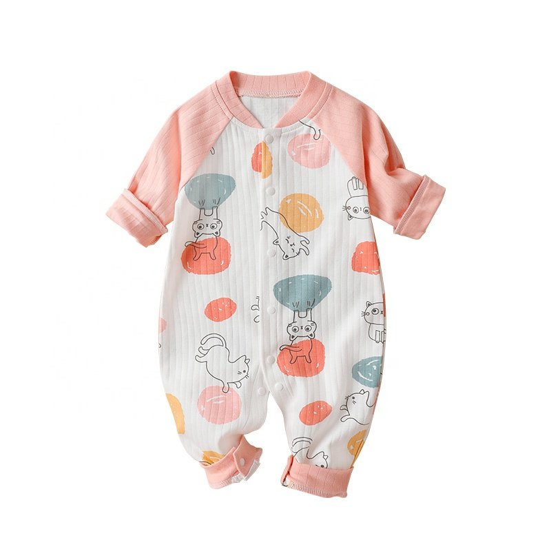 100% Cotton Ribbed Romper for Babies Comfortable and Soft Baby Rompers