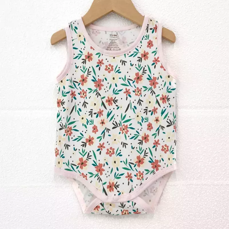 Custom Newborn Girls' Print Roupa Infant infantil Jumpsuit Onesie vest bebek giyim new born Romper Clothing Baby Girl Clothes