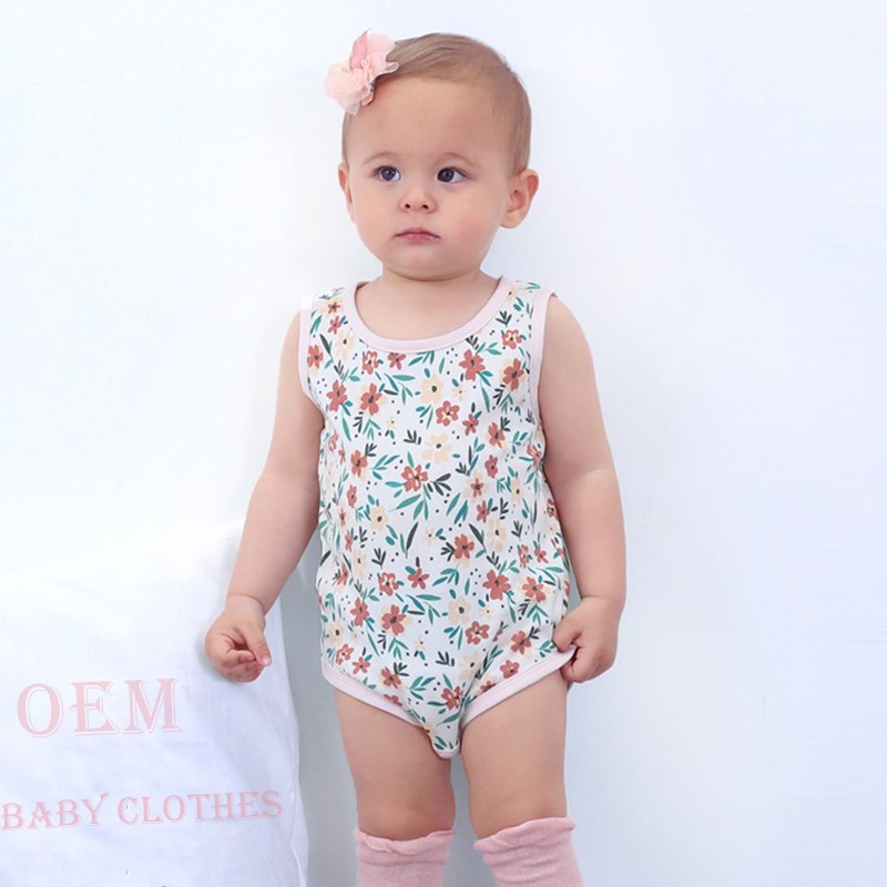 Custom Newborn Girls' Print Roupa Infant infantil Jumpsuit Onesie vest bebek giyim new born Romper Clothing Baby Girl Clothes