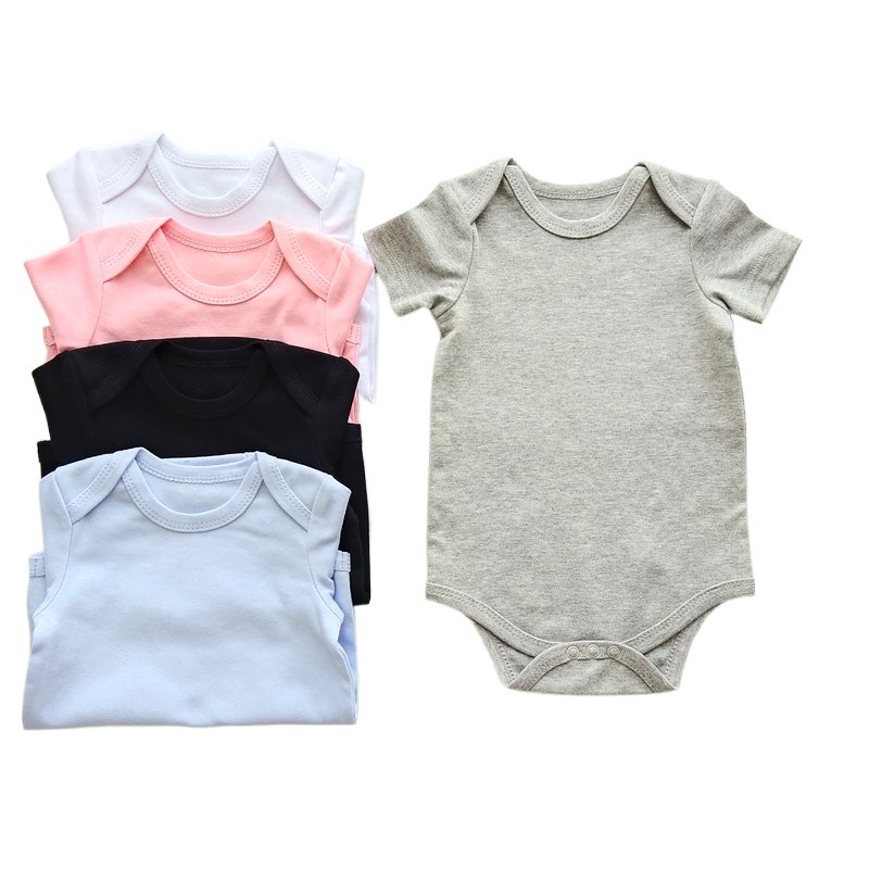 wholesale newborn Baby clothes Gots organic cotton newborn baby pajamas customized logo baby girl romper infant bodysuit