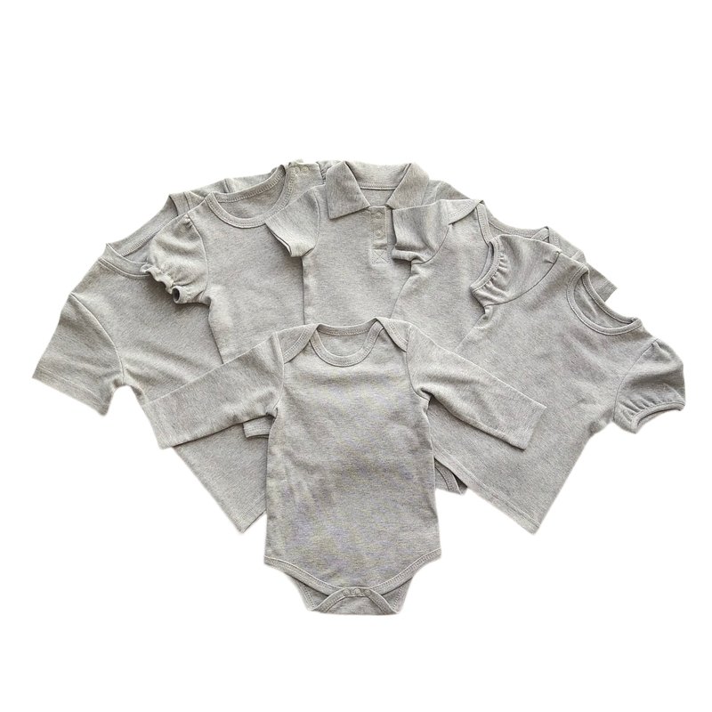 wholesale newborn Baby clothes Gots organic cotton newborn baby pajamas customized logo baby girl romper infant bodysuit