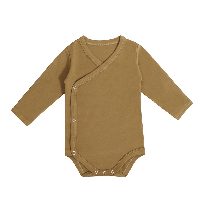 Custom Design Newborn Baby Clothes Clothing Long Sleeve Romper Snap Button Jumpsuits Baby Winter Clothes Baby Romper