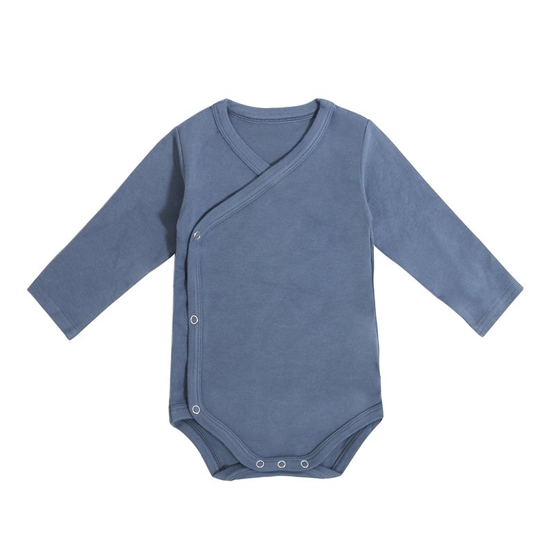 Custom Design Newborn Baby Clothes Clothing Long Sleeve Romper Snap Button Jumpsuits Baby Winter Clothes Baby Romper