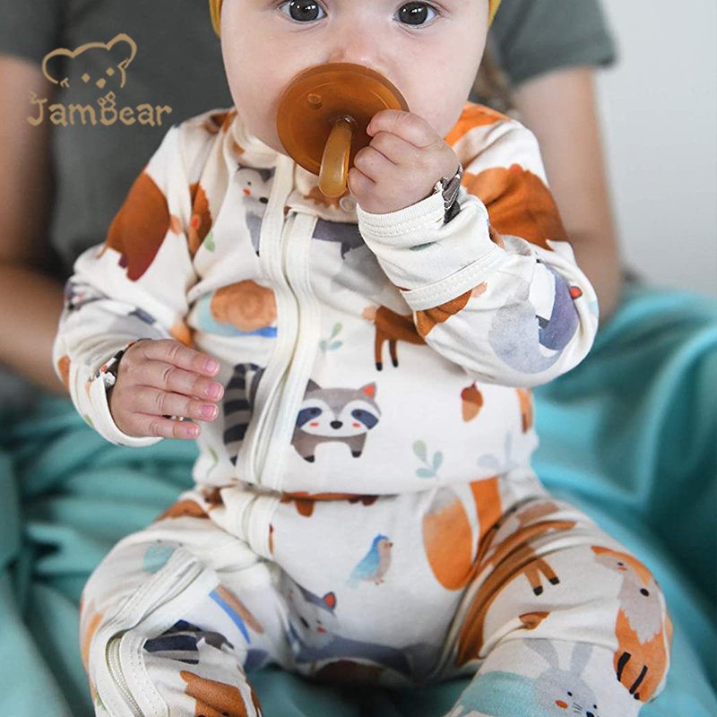 organic cotton and modal baby romper eco-friendly baby rompers long sleeve kids clothes manufacturer Organic girls Clothes