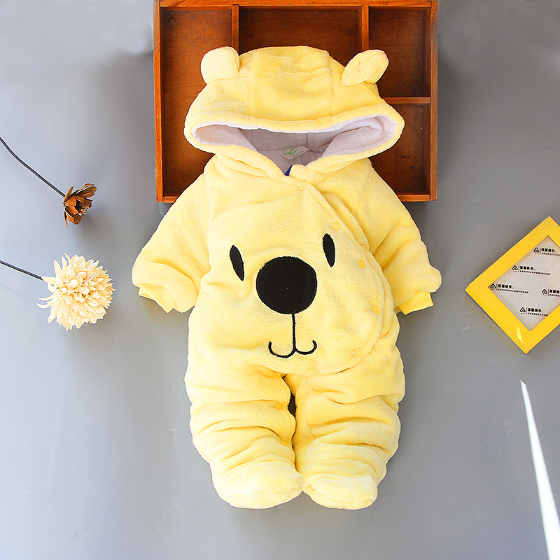 High Quality Baby Clothing 100% Cotton Wholesale Baby Romper Long Sleeve Jumpsuit Newborn Baby Clothes Winter Infant Romper