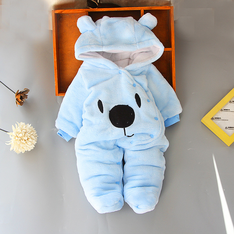 High Quality Baby Clothing 100% Cotton Wholesale Baby Romper Long Sleeve Jumpsuit Newborn Baby Clothes Winter Infant Romper