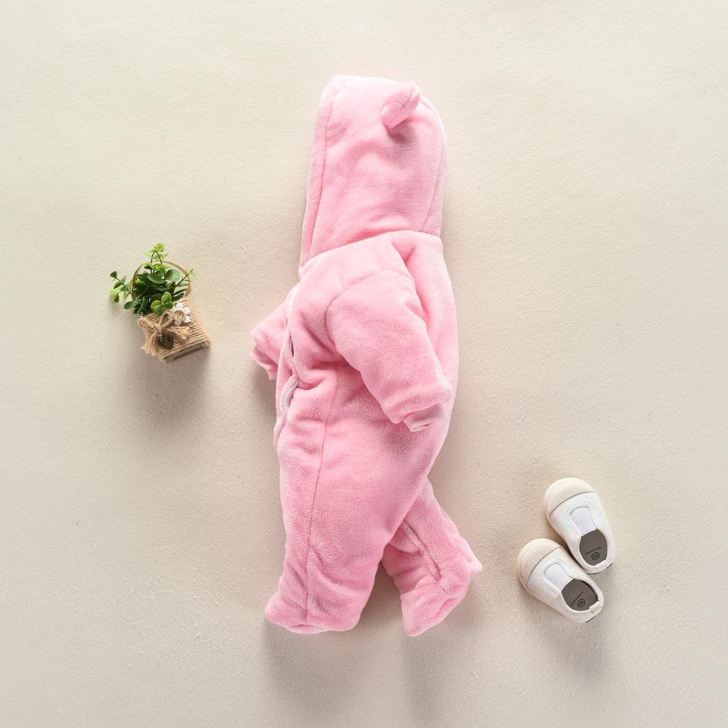 Wholesale Lovely Thick Solid Baby Winter Thick Rompers